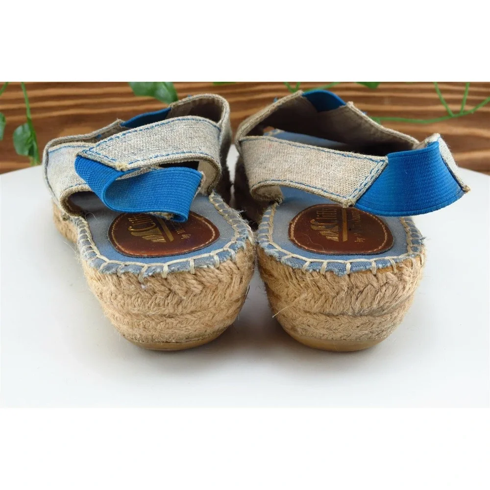 Cliffs by White Mountain Sz 7.5 M Brown Slingback Fabric‎ Women Sandals